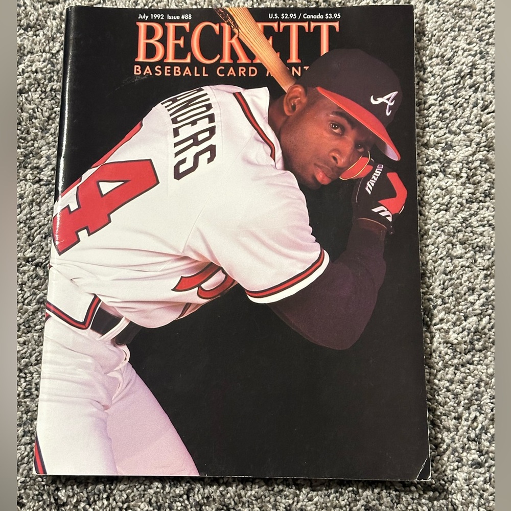 Beckett Basketball Deion Sanders Price Guide Magazine July 1992 Issue 88 Atlanta